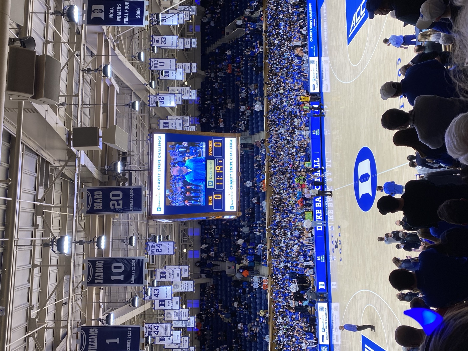 Duke basketball game Cameron Indoor Stadium